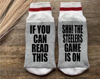 Football Socks-Steelers Gifts-Steelers Socks-Pittsburgh Steelers-Husband Gift-Football Gifts-NFL Gifts-Dad Birthday