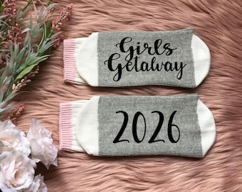 Girls Getaway 2026 Socks-Girls Trip-Bachelorette Party-Girls Getaway Gift-Network Marketing Trip-MLM-Best Friend Trip-Sister Trip
