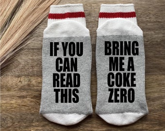 Coke Zero Socks-Coke Zero Gifts-Soda Gift-Birthday Gift-Mom Gift-Gifts Under 20-Christmas Gift-Girlfriend Gift-Wife Gift