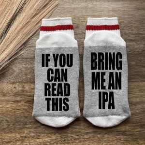 IPA Socks-Beer Socks-Beer Gifts-Dad Gifts-IPA-IPA Gifts-Craft Beer-Boyfriend Gift-Beer Gifts for Dad-Word Socks-Brother Gift
