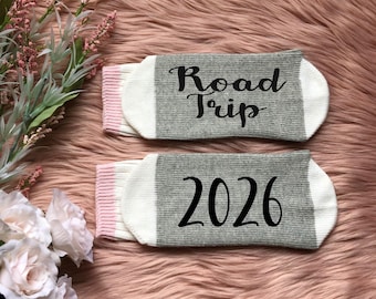 Road Trip 2026 Socks-Girls Trip-Bachelorette Party-Girls Getaway Gift-Network Marketing Trip-MLM-Best Friend Trip-Sister Trip