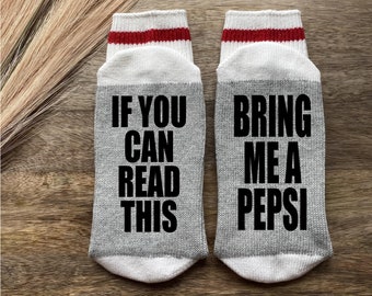 Pepsi Gift-Pepsi Socks-Soda Lover-Soda Gift-Boyfriend Gift-Birthday Gift-Gift for Her-Pepsi Lover Gift-Friend Gift-Gift Under 20