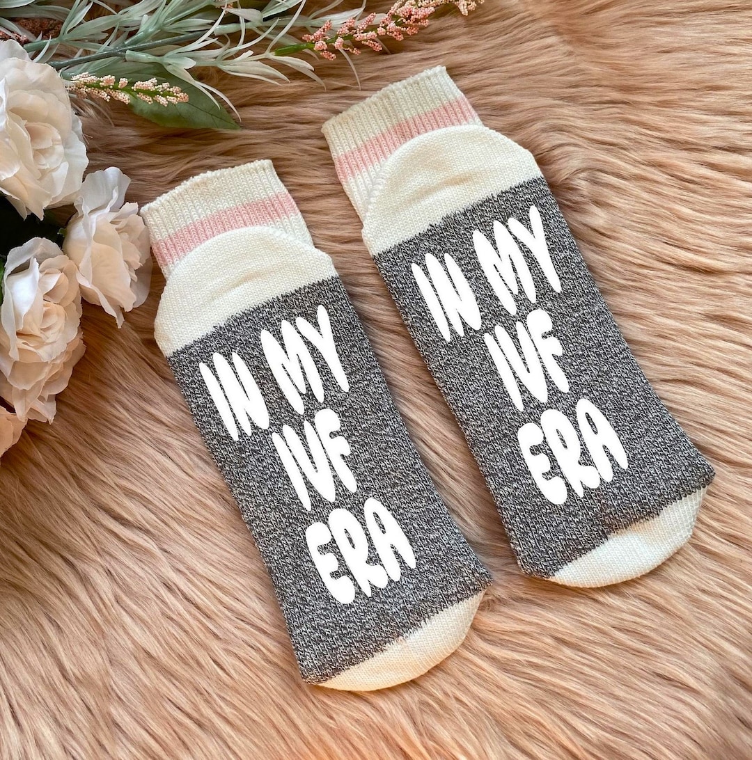 In My IVF Era Socks Lucky Transfer Socks Lucky IVF Socks Transfer Day Gift Transfer Socks IVF