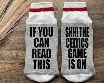 Celtics Gift -Basketball-Socks-Basketball Gift-Celtics Gifts-Basketball Fan Gift-Coach-Boyfriend Gift-NBA-NBA Gifts-Gifts for Dad