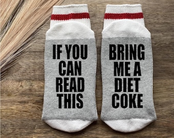 Diet Coke Socks-Diet Coke Gifts-Soda Gift-Birthday Gift-Mom Gift-Gifts Under 20-Christmas Gift-Girlfriend Gift-Wife Gift
