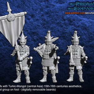 Turko-Mongol Elves 28mm (Peculiar Companions)