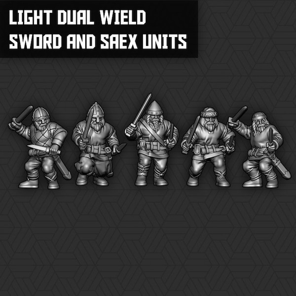 Viking Light foot 15mm (smol Miniatures)