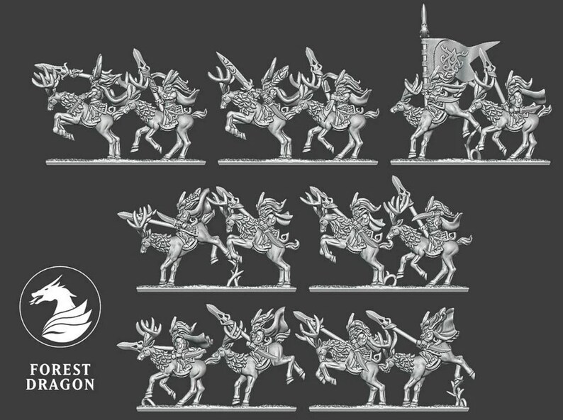 Wood Elf Units 15mm forest Dragon Etsy