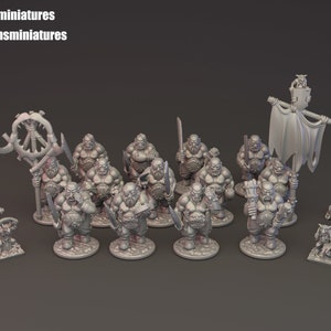 Ogre Warbands 15mm(Greenskin Miniatures)