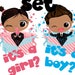 Gender Reveal Party Printables + Box + Digital Invitation EDITABLE - Etsy