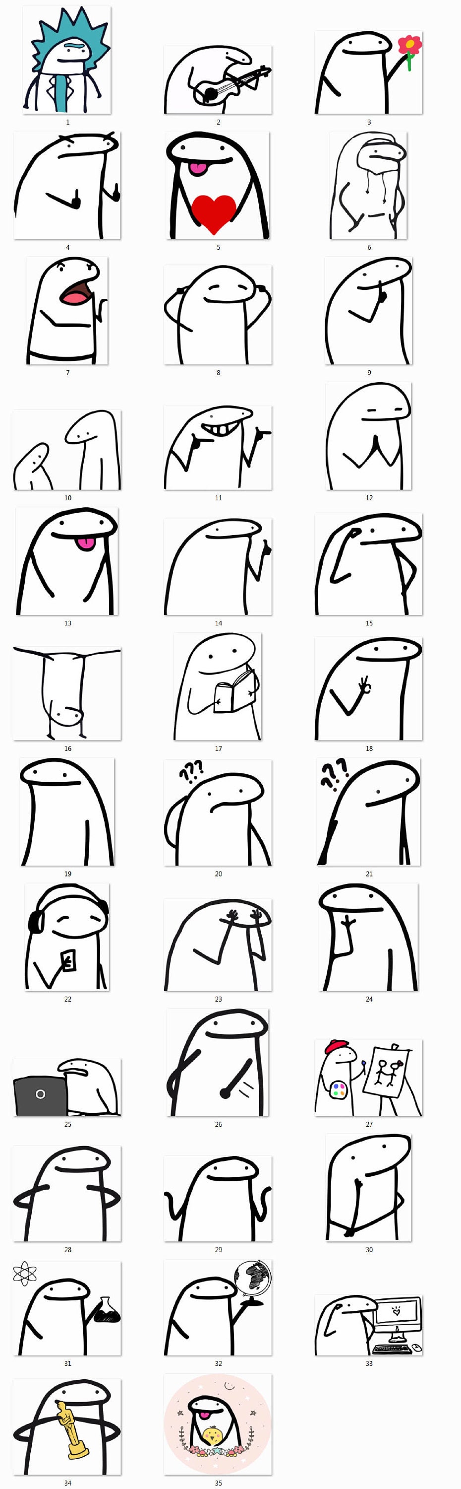 FLORK Meme/deformitos 280 Png 300dpi A4 Florkofcows Meme Etsy UK