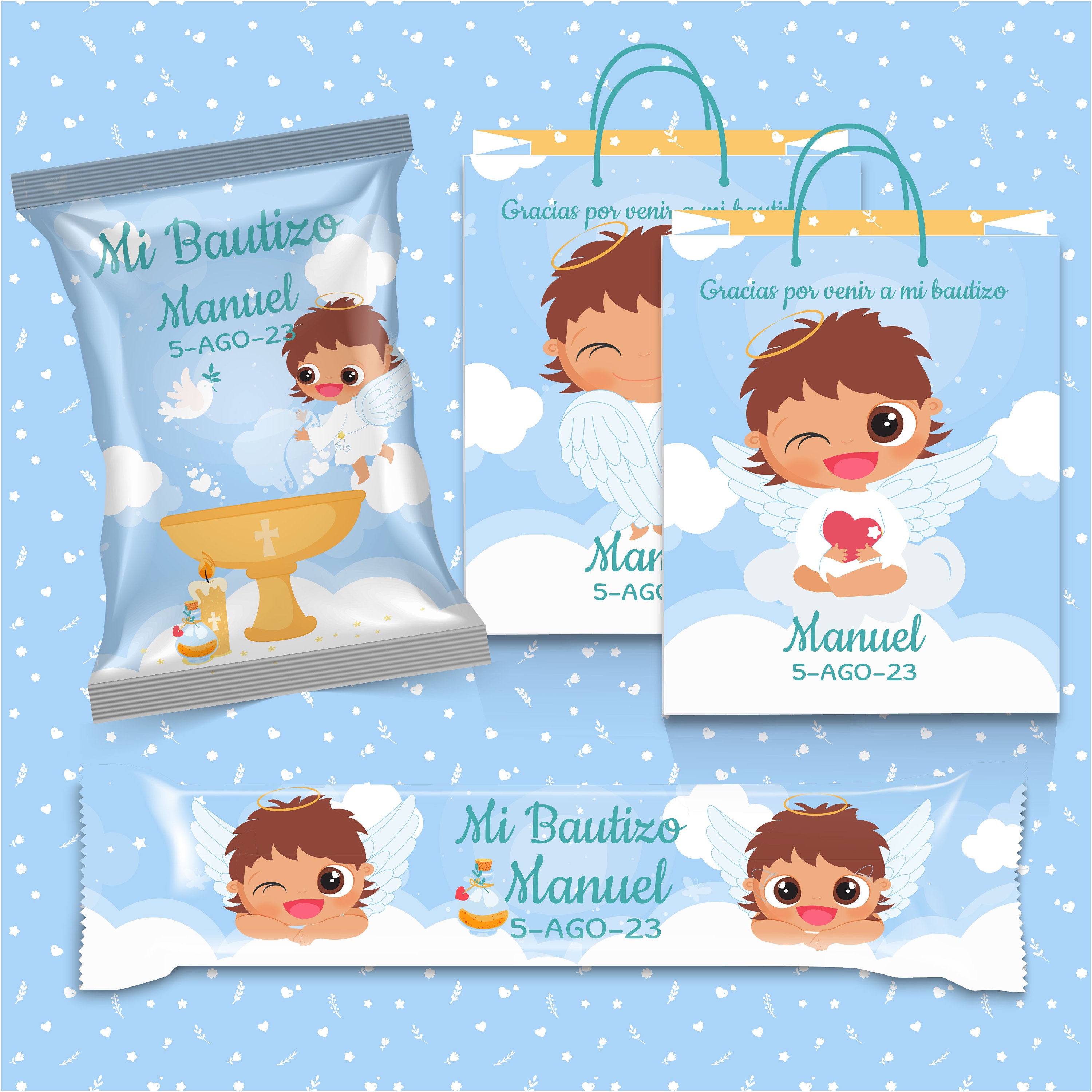 Baptism Kit Digital Editable Printable Pdf Pptx Png Invitation Party ...