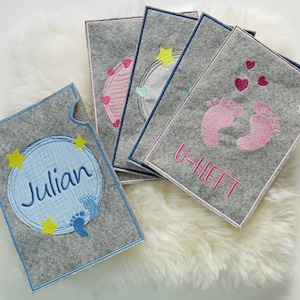 ITH Borduurbestandenset U-Book Covers – Blanks & Babyvoetjes | Voor DIN A5 + Individuele Motieven