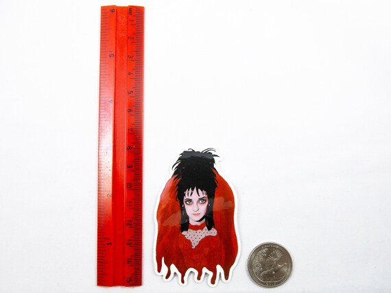 strapless open back dress Beetlejuice 2 Movie Head Knockers Lydia Deetz Red Wedding Dress 8 Inch   figurineforall.ca