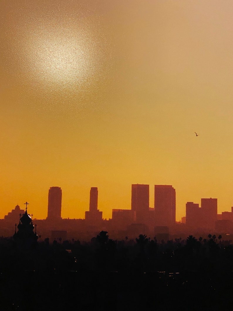 Los Angeles Skyline 8.5x11 Photo Print Art Prints Wall Art Wall Decor Cityscape City Decor image 4