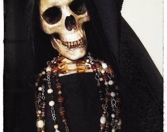 Santa Muerte statue, altar figure, idol,  doll fetish, Nuestra Señora de la Santa Muerte 34"