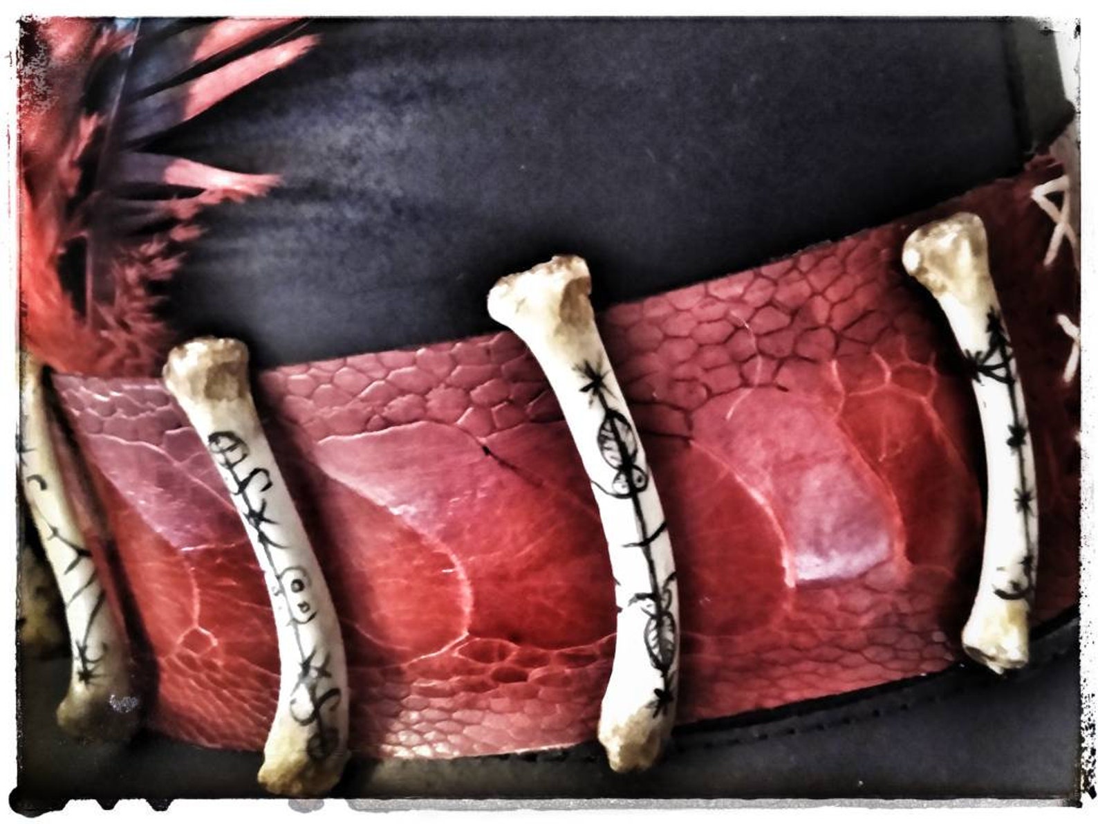 Leather Voodoo Top Hat Leather Etsy