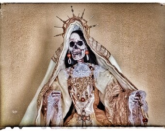 SALE Santa Muerte statue, altar figure, idol, fetish, Nuestra Señora de la Santa Muerte