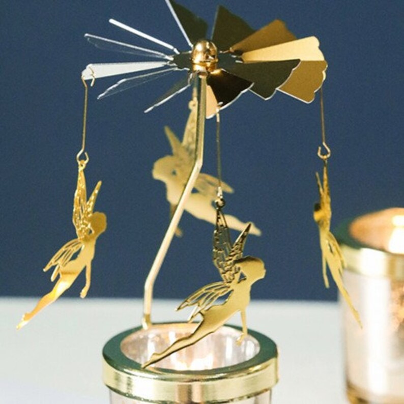 Candle Carousel Merry Go Round. Reindeer Deer Candle Holder. Etsy