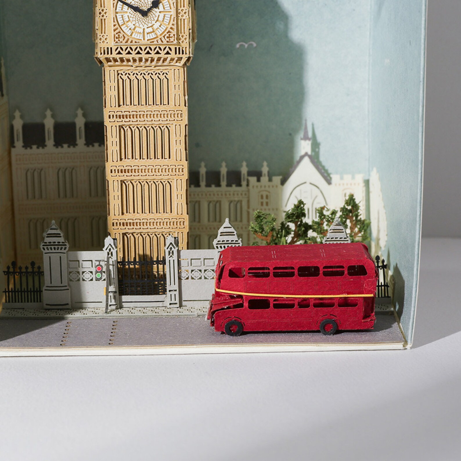 London Big Ben papercraft sculpture scenery lace paper 3d Etsy
