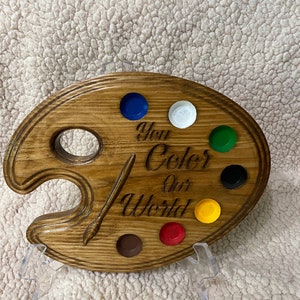 Carved Painter’s Palette Gift