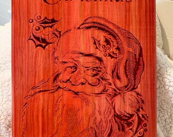 Merry Christmas Santa Plaque