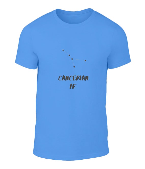 Men S Cancerian Constellation T Shirt Cancer Zodiac Etsy etsy