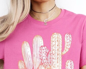 Stay Wild Desert Cactus Western Graphic T-shirt