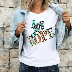 Let’s Rope western graphic T-shirt