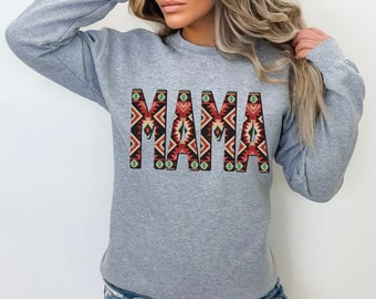 Western Aztec pullover Sweatshirt