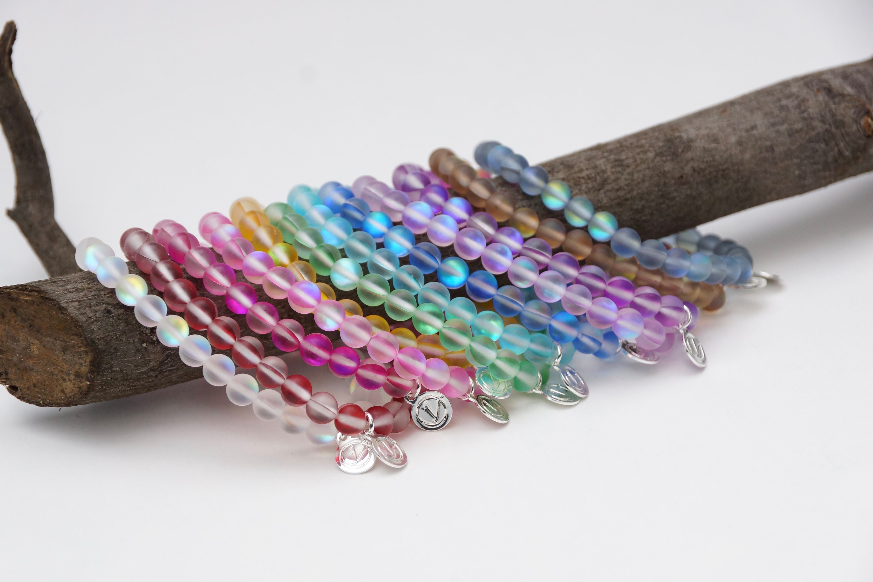 700 Pieces Glass Beads for Jewelry Making, 28 Colors 8mm Crystal Bracelet  and DIY Craft Beads Kit
