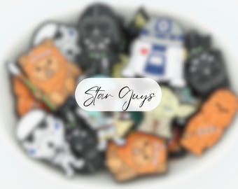 Cuentas focales de PVC Star Guys / *Paquetes de 2 y juegos completos* / Bolígrafo, llavero y cuentas para manualidades