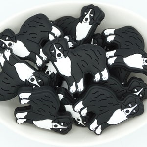 Dog 2 & 5 Bead Packs Silicone Focal Bead Animal Bead DIY craft projects non-toxic and washable beads image 10