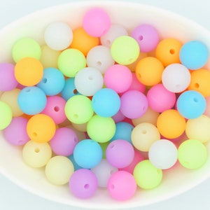 12 mm Glow in the Dark Silicone Beads | * 25 Bead Pack * | DIY craft projects | make your own jewellery | non-toxic and washable beads
