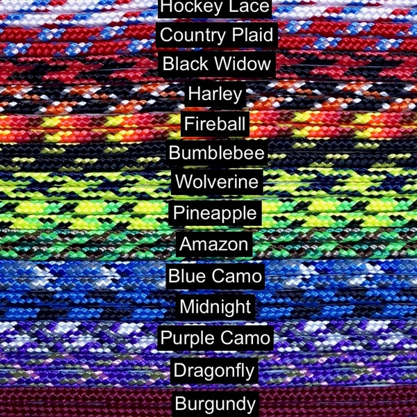 Paracord (#95) for DIY Craft Projects | 1.75mm | nylon | strong and flexible | bracelets, necklaces, macrame and other weaving projects