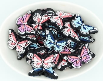 Butterfly *2 & 5 Bead Packs* | Silicone Focal Bead | Animal Beads | DIY craft projects | non-toxic and washable beads