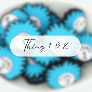 Sache 1 & 2 *2 Perlenpackung* | Silikon-Fokalperle | Charakter Perlen | DIY Bastelprojekte | ungiftige und waschbare Perlen