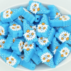 Winter Gnome Silicone Focal Bead | *2 & 5 Bead Packs* | Christmas | DIY craft projects | non-toxic and washable beads