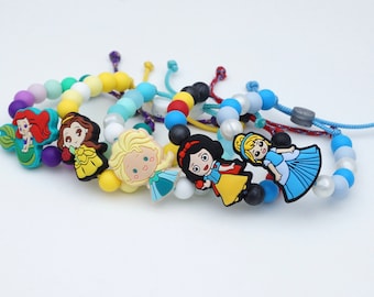 Princess Wrist Buddy | Adjustable Silicone Bracelet | Kid Character Bracelet
