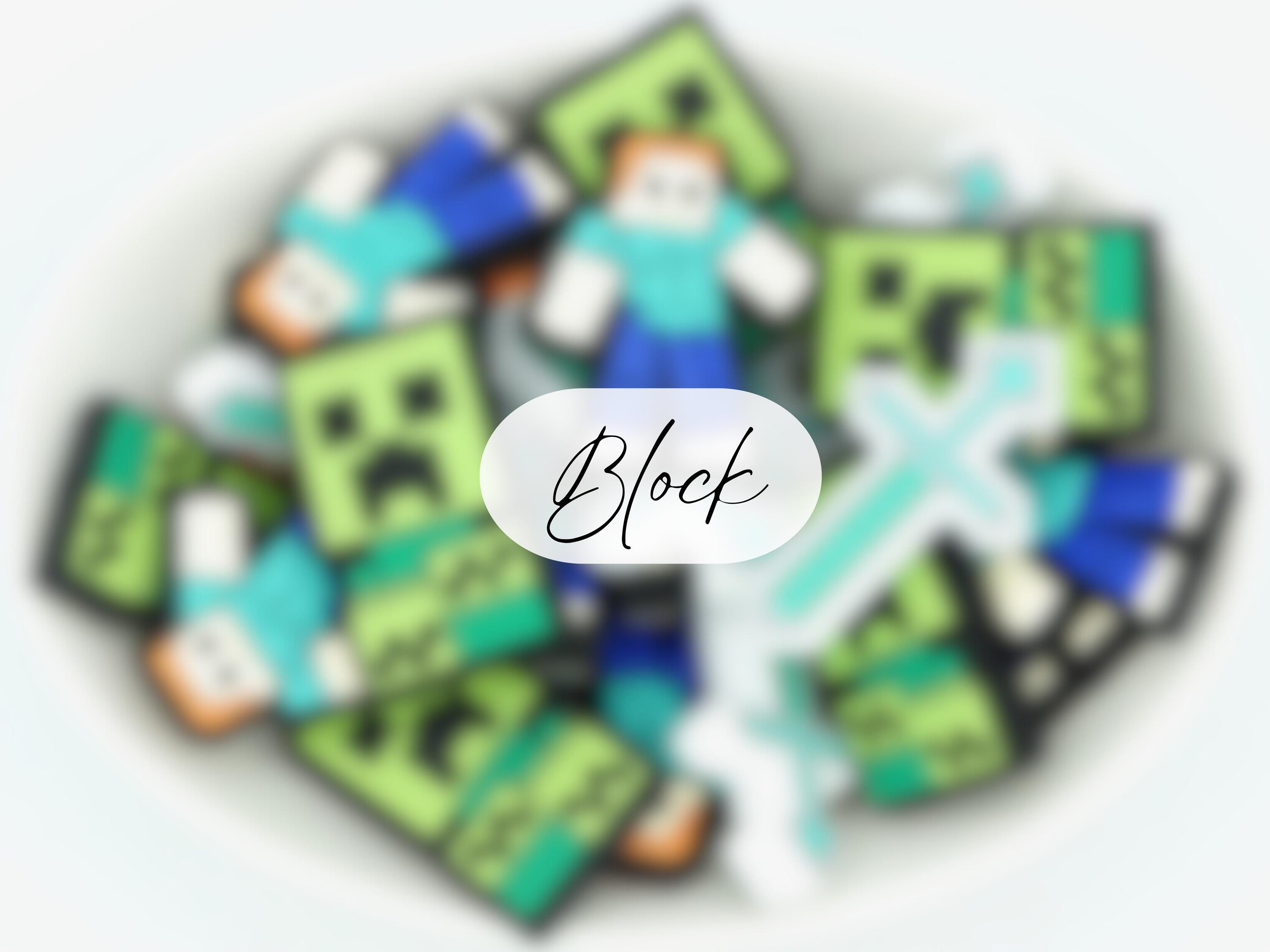 Block Characters | Silicone Focal Bead | 2 Bead Packs & Full Sets | DIY craft projects | non-toxic and washable beads