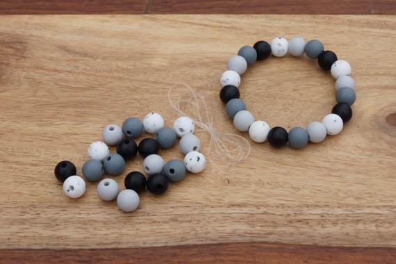 DIY Bracelet Kit Summer Silicone Beads Make Your Own Jewellery Bracelet  Craft Kids & Adults Supports Mental Health 
