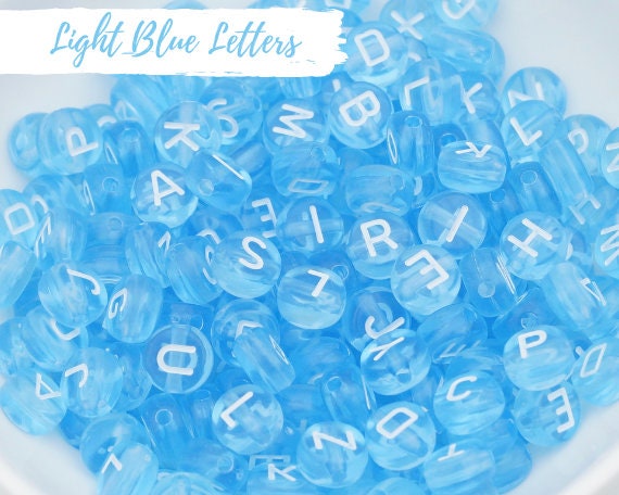 Stars & Stripes DIY Silicone Bracelet Kit Dark Blue Translucent Letter Beads  and Silicone Beads USA 4th of July Kids, Adults 