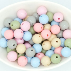 Glossy Silicone Beads | 12mm & 15mm | *10 and 25 Bead Packs * | DIY craft projects | make your own jewellery | non-toxic beads
