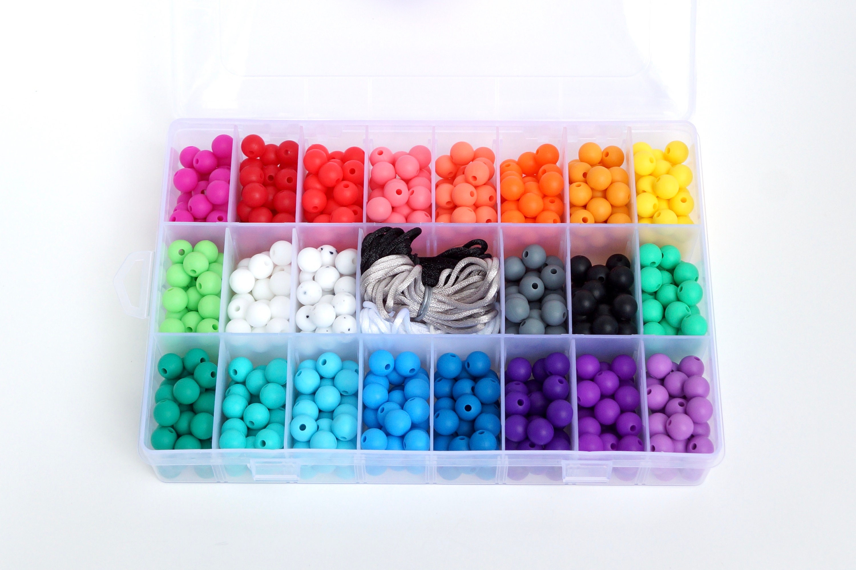 DIY Silicone Bead Kit rainbow Make Your Own Jewellery 9 Etsy