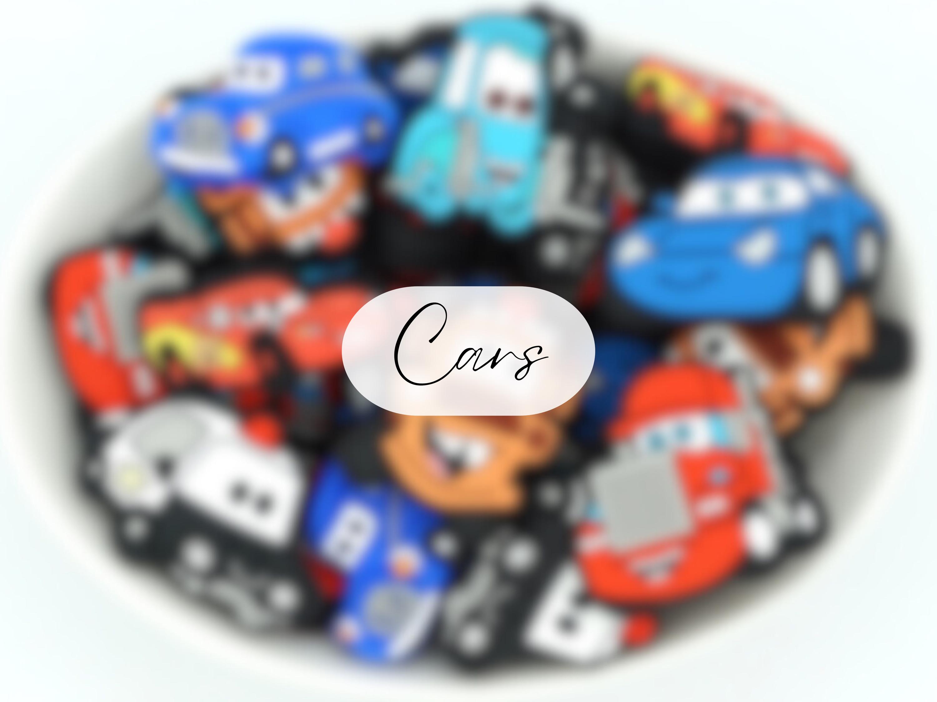 Cars | Silicone Focal Bead | 2 Bead Packs & Full Set | Character Beads | DIY craft projects | non-toxic and washable beads