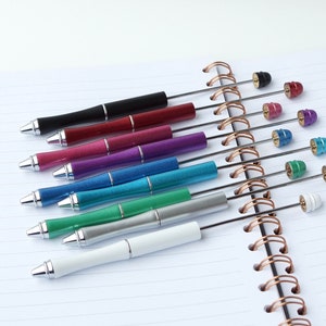 Perlenstift | Metall | Mehrere Farben | Perlenstab | Wiederbefüllbar | Einziehbar