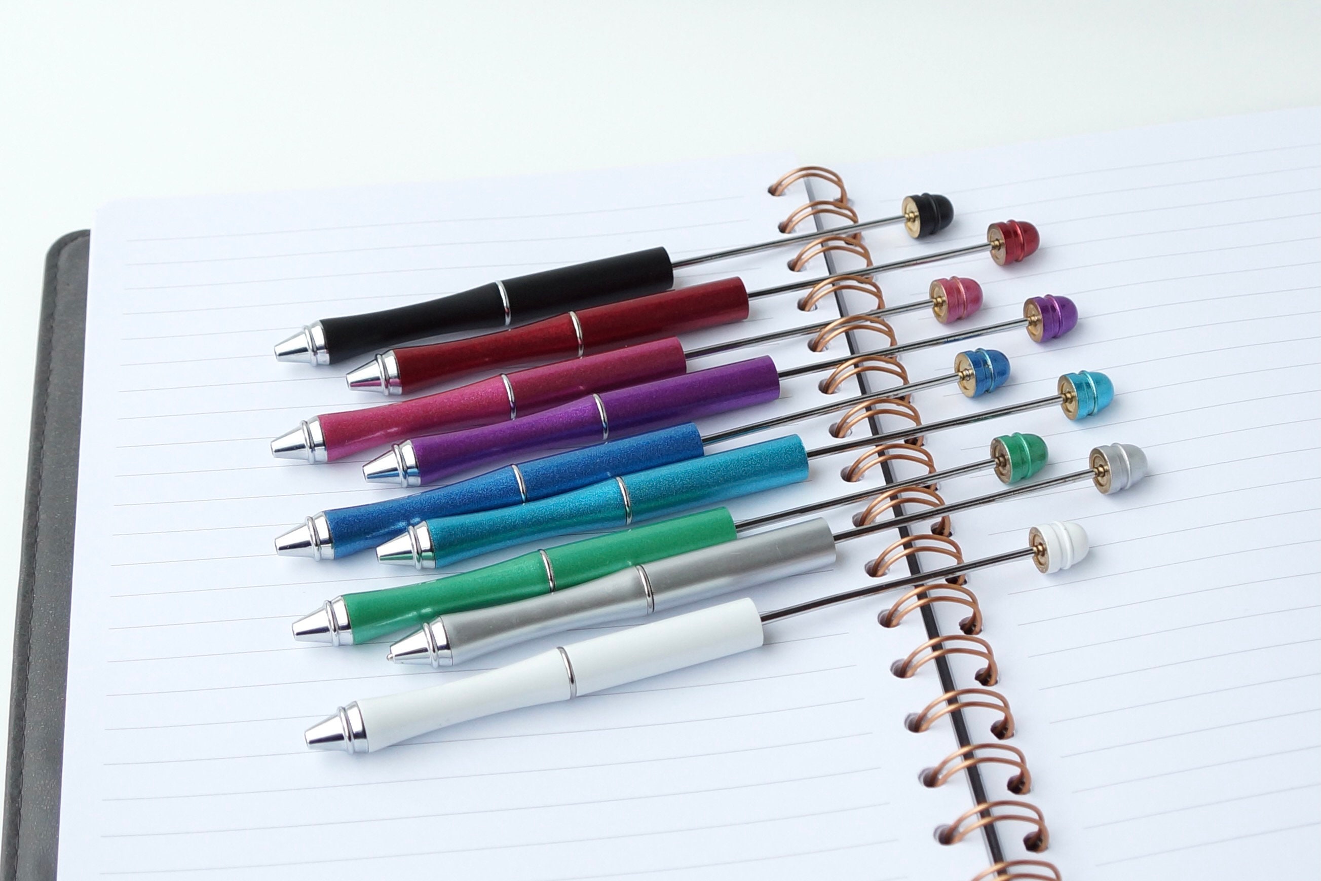 Beadable Black Ink Multi Color Option Single or Bulk Pen Blank for DIY  Craft Supplies 