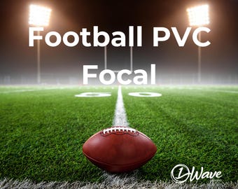 Football PVC Focal Beads | *2, 5 & 10 Packs* | Pen, Keychain and Craft Bead