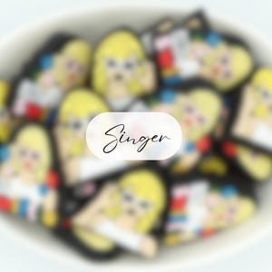 Singer PVC-fokuspärlor | *2-pack* | Penna, nyckelring och hobbypärlor