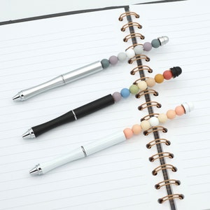 Perlen Stift oder Bleistift (Bleistift) | Silikonperlen | Sensorische | Stressabbau | Fidget Spielzeug | Kinder & Erwachsene | Unterstützt die psychische Gesundheit